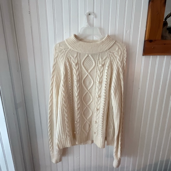 J. Crew wool blend mock neck (L) - Picture 1 of 4